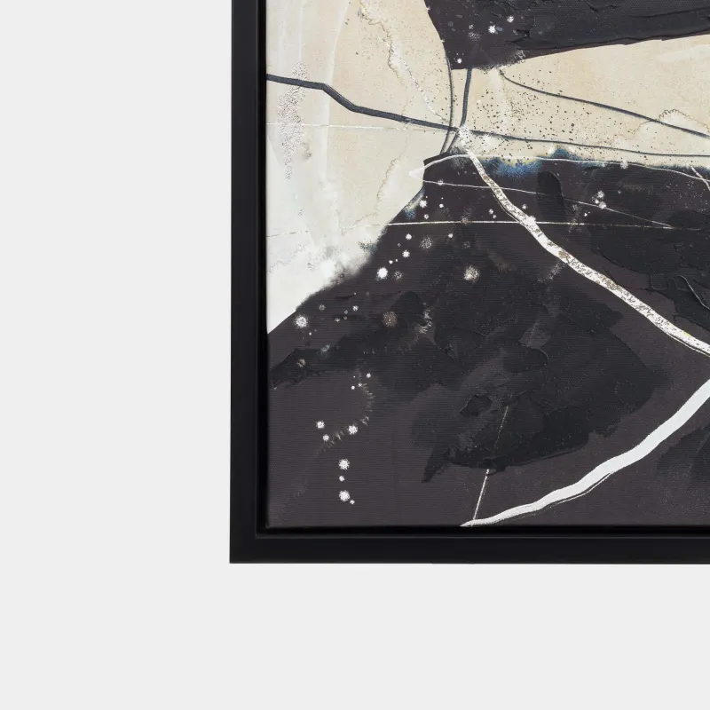 Картина в раме, 80х120 см, холст, коричнево-черная, Абстракция, Abstract, image-3