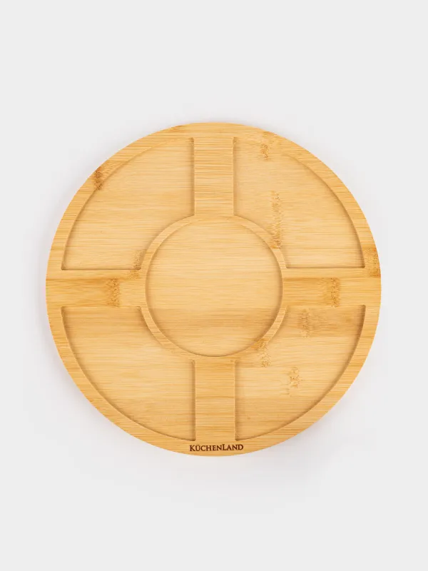 Фондюге арналған жиынтық, 4 адам, тұғырда, керамика/бамбук, Bamboo, image-7