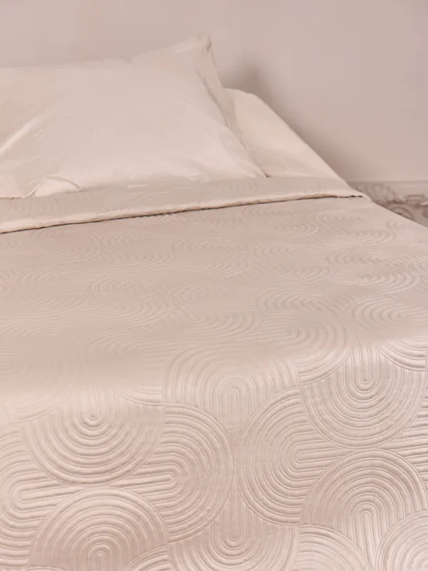 Төсек жапқыш, 220х240 см, сырылған, барқыт/микрофибра, құм, Арка, Arch, image-4