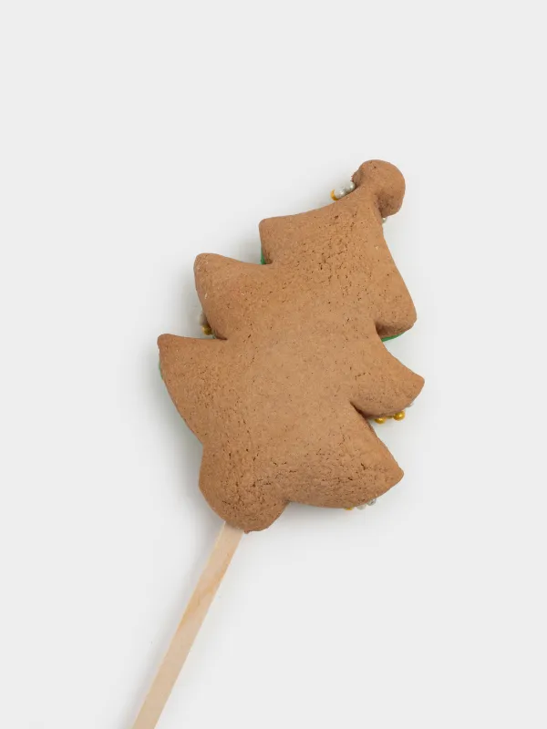 Пряник, 40 гр, глазурленген, шоколадты, таяқшада, жасыл, Шырша, Prani, image-2