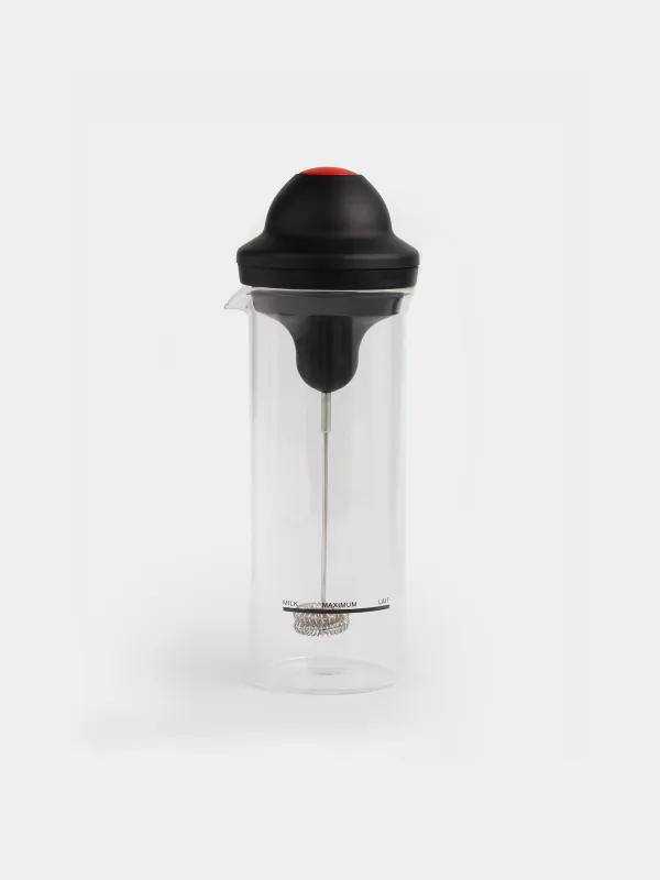 Сүт көбіктендіргіш, 450 мл, сыйымдылығы, шыны Б/пластик, қосымша жарық, Extra-light, image-0