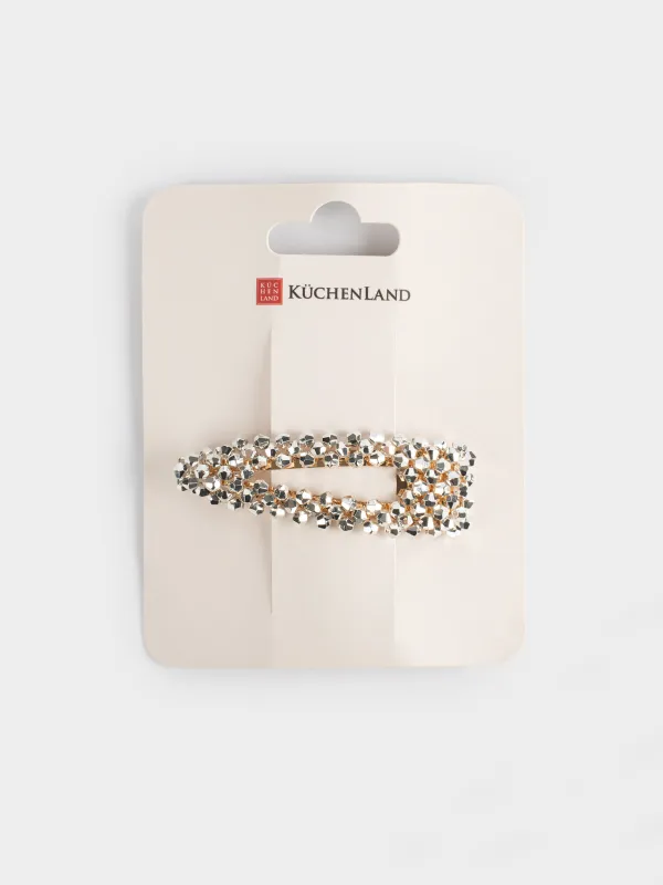 Шаш қыстырғыш, 7 см, металл, моншақтар, Jewelry crystal, image-6