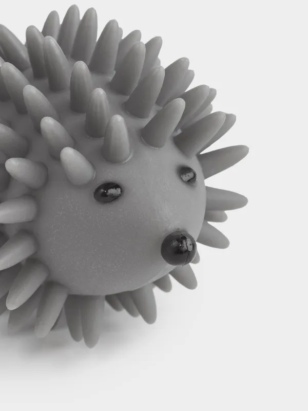 Жууға арналған шар, 9 см, ПВХ, сұр, кірпі, Washing ball, image-2