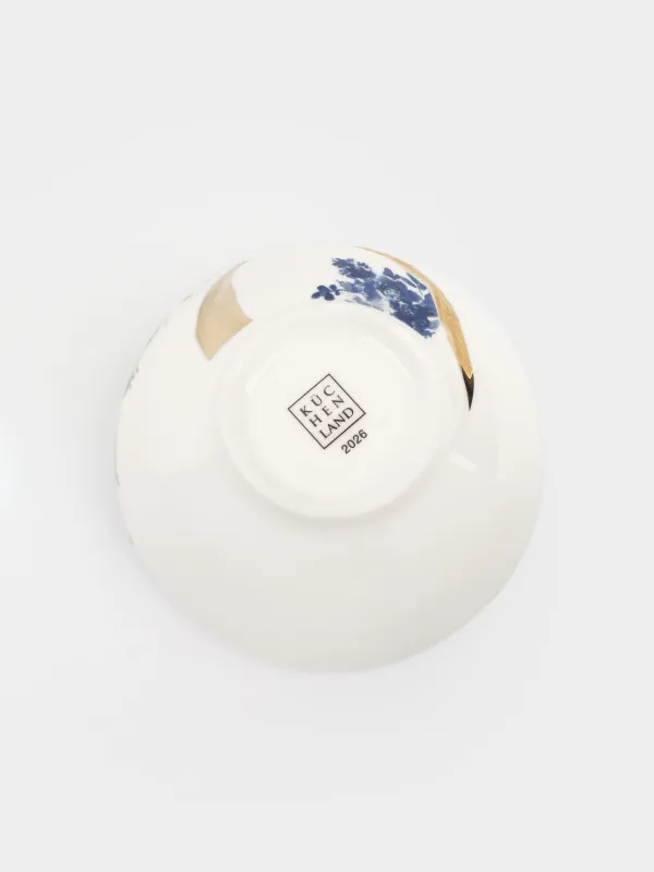 Пиала, 13х6 см, 400 мл, фарфор N, бело-золотистая, Пожелание, Revival, image-3