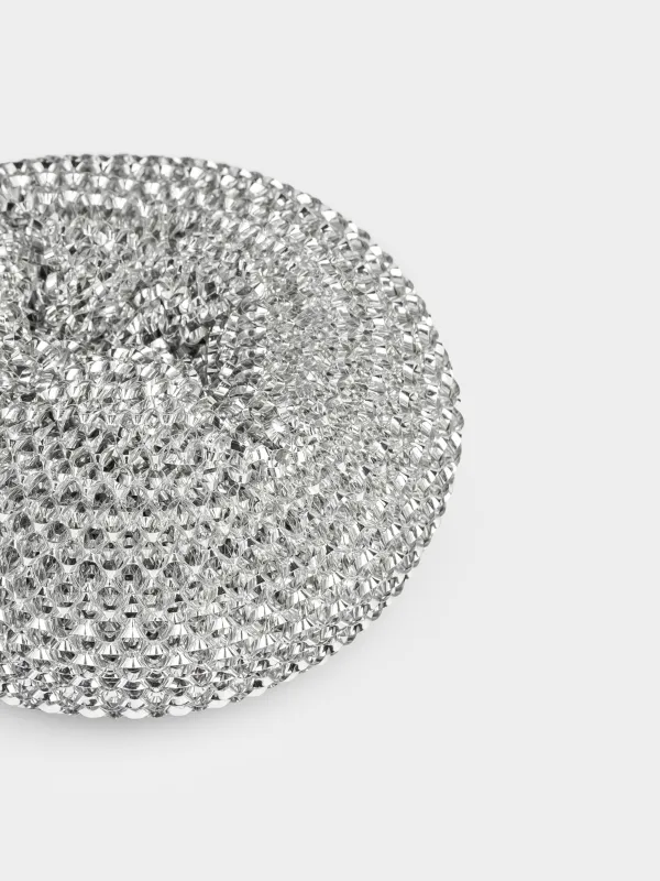 Тазалауға арналған Губка, 7 см, 3 дана, пластик, күміс, Clean, image-3