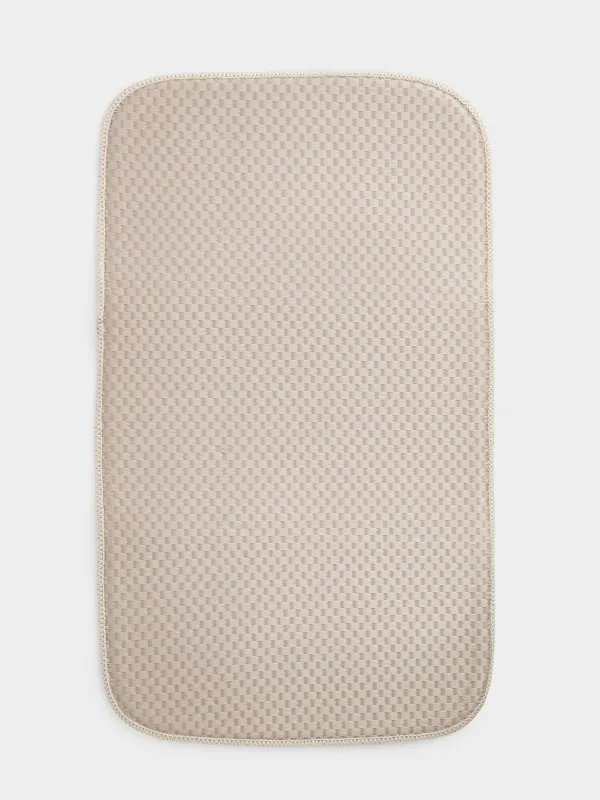 Ыдыстарды кептіруге арналған төсеніш, 24х44 см, микроталшық, сұр-сарғылт-қоңыр, Clean, image-1