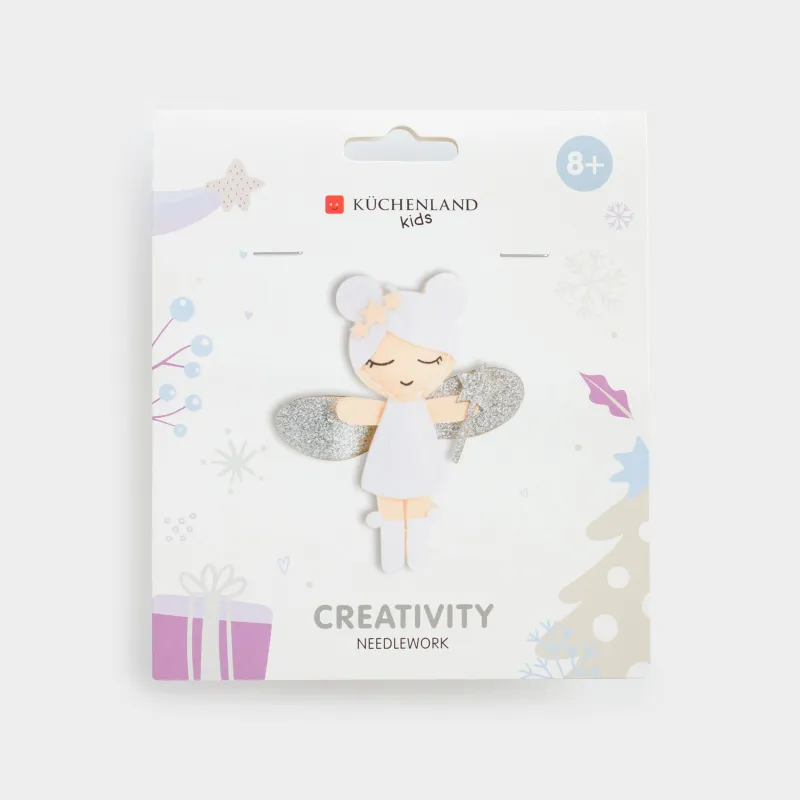 Шығармашылық жиынтығы, 13х11 см, қолөнер, киіз/мақта, салпыншақ, Періште, Creativity