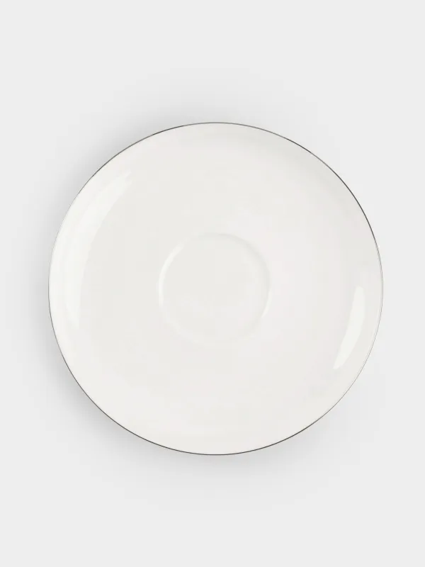 Шай жұбы, 2 тұлға, 4 зат, 250 мл, F фарфоры, ақ, Ideal silver, image-4