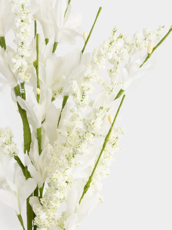 Сәндік бұтақ, 84 см, полиэстер/пластик, Ақ баршынгүл, Flower garden, image-2