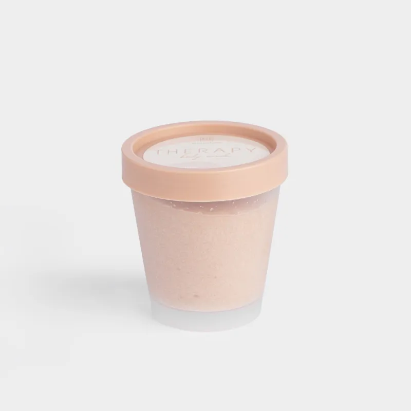 Скраб для тела, 275 г, тонизирующий, с морской солью, Персик, Therapy