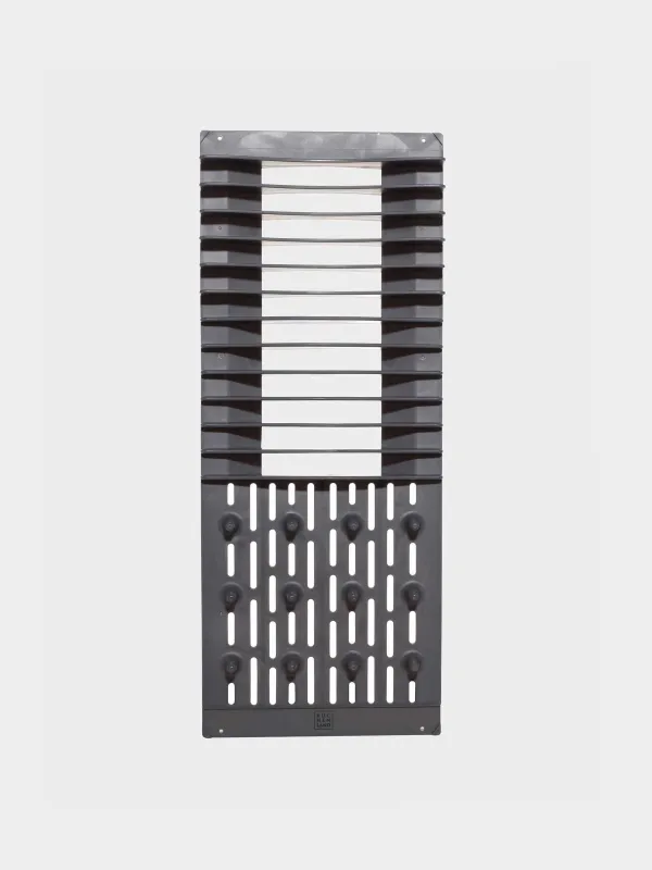 Ыдыс-аяқты кептіруге арналған төсеніш, 40х50 см, микрофибра / пластик, сұр, Keeping, image-2