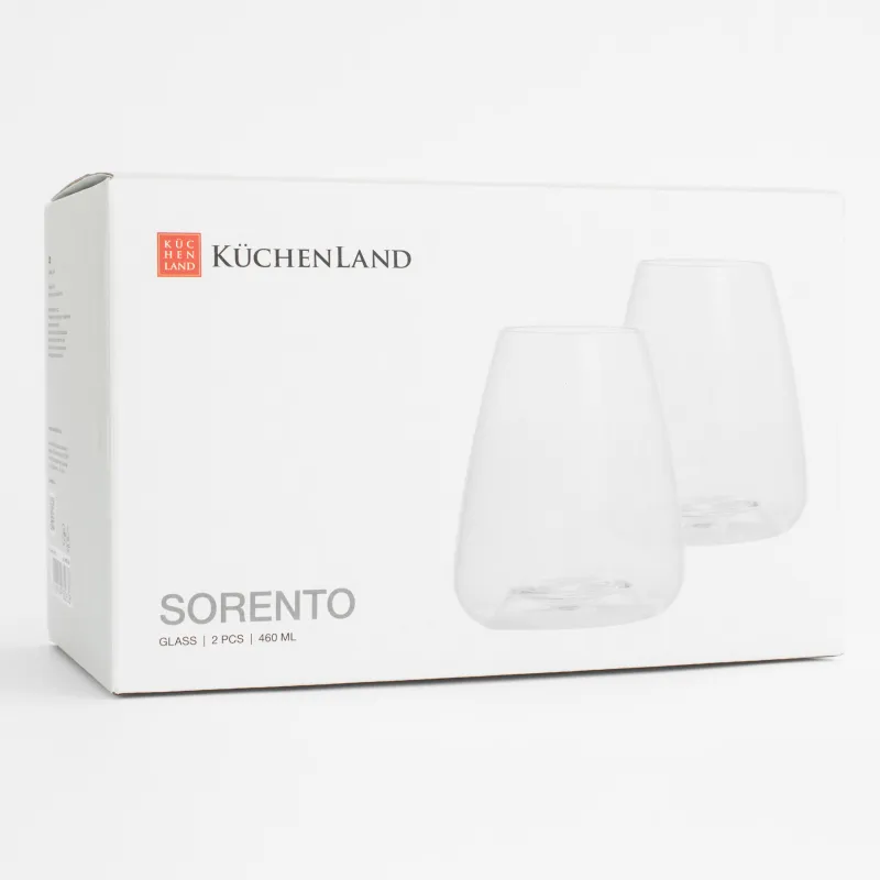 Стакан, 11 см, 460 мл, 2 шт, кристальное стекло, Sorento, image-5
