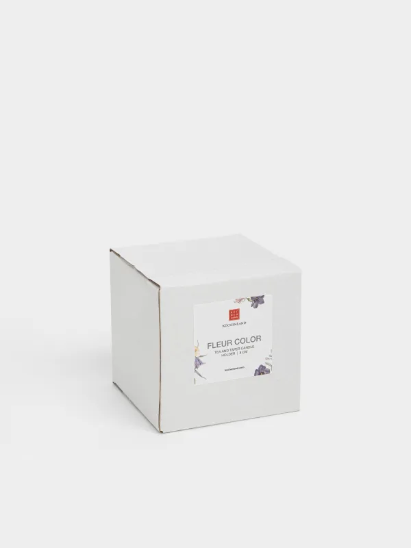 Шам ұстағыш, 8 см, шай/жіңішке шамға арналған, шыны, күлгін, Қызғалдақ, Fleur color, image-4