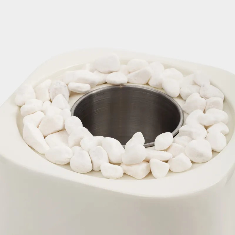 Био алауошақ, 27х14 см, керамика/шыны, сүт түстес, Колба, Fireplace, image-3