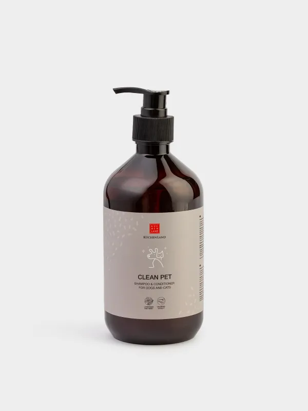 Шампунь-кондиционер, для животных, 500 мл, успокаивающий, Лаванда и ментол, Clean pet, image-0