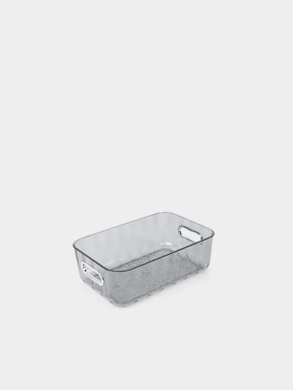 Ящик-органайзер, пластик, серый, Renaissance clear, image-1