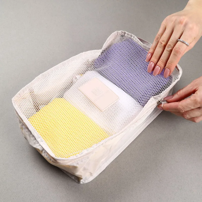 Органайзер для одежды, 30х20х10 см, S, полиэстер, бежевый, Easy Travel, image-1