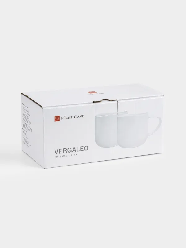 Кружка, 460 мл, 2 шт, Неровный край, Vergaleo, image-4