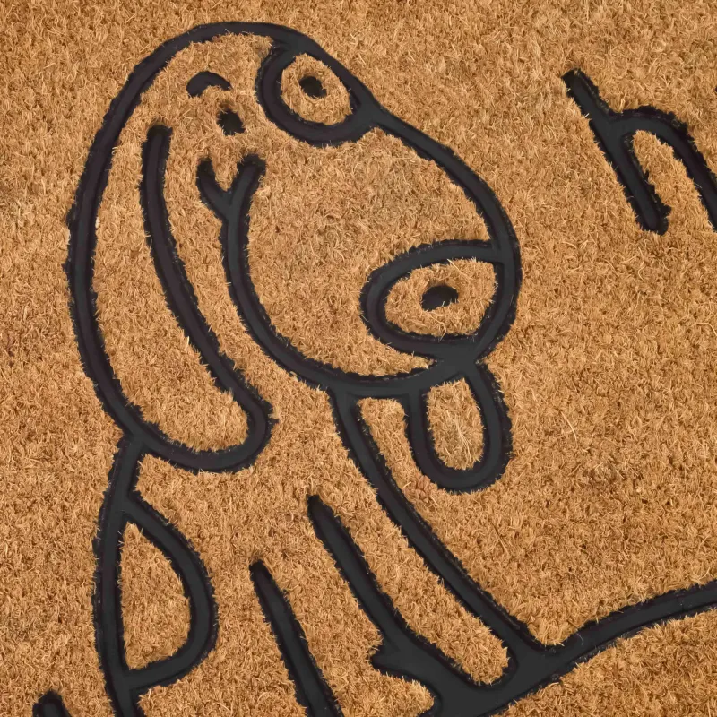 Коврик придверный, 40х60 см, кокос/ПВХ, темно-бежевый, Собака, Home deco, image-5