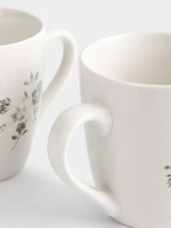 Кружка, 350 мл, 2 шт, Зеленые розы, Green rose, image-4