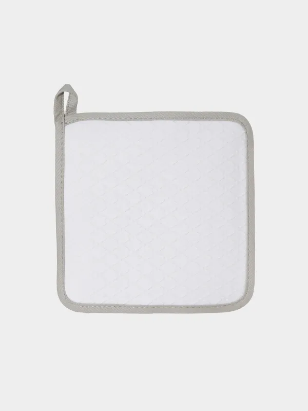 Тіреуіш-ұстағыш. 18 см, шаршы, силикон/тоқыма, сарғылт, Bakery, image-1