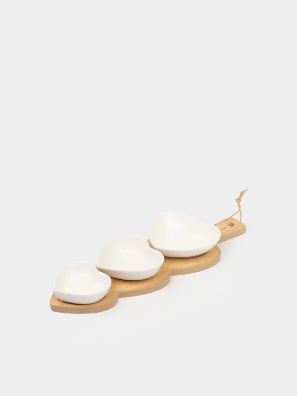 Набор для закусок, на подставке, Сердца, Heart, image-0