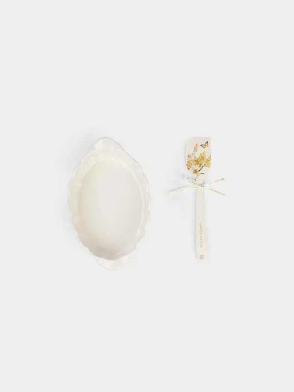 Пісіруге арналған жиынтық, 2 зат, қалып/қалақша, керамика/силикон, Нәркестер, Bloome, image-1