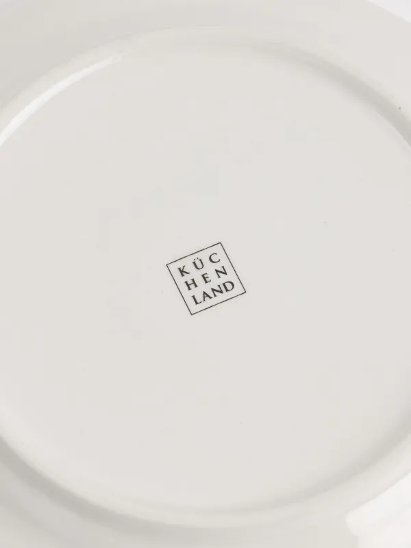 Тіскебасар тәрелкесі, 20 см, керамика, ақ, Қарлы ормандағы бұғы, Woodland Story, image-5