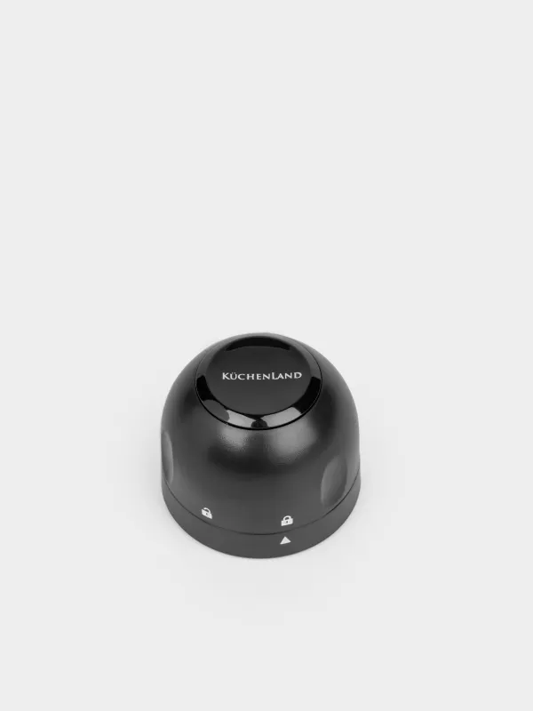 Шампан бөтелкесіне арналған тығын, 4 см, құлыптау механизмі бар, пластик, қара, күмбез, Bar, image-1