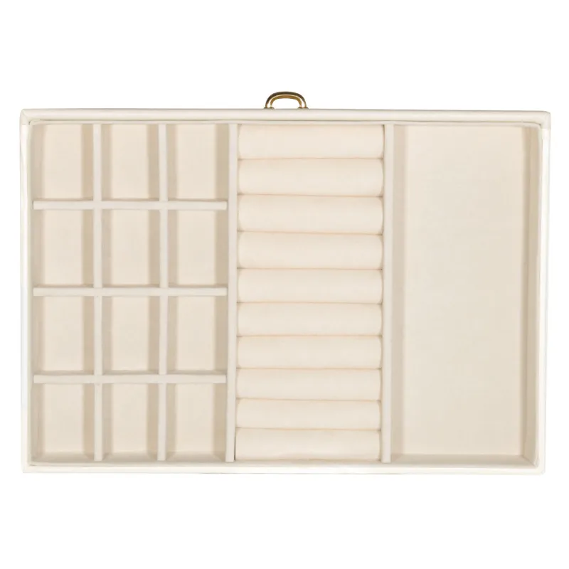 Зергерлік қорап, 26х18 см, ағаш / жасанды былғары, экру, Premiere, image-2