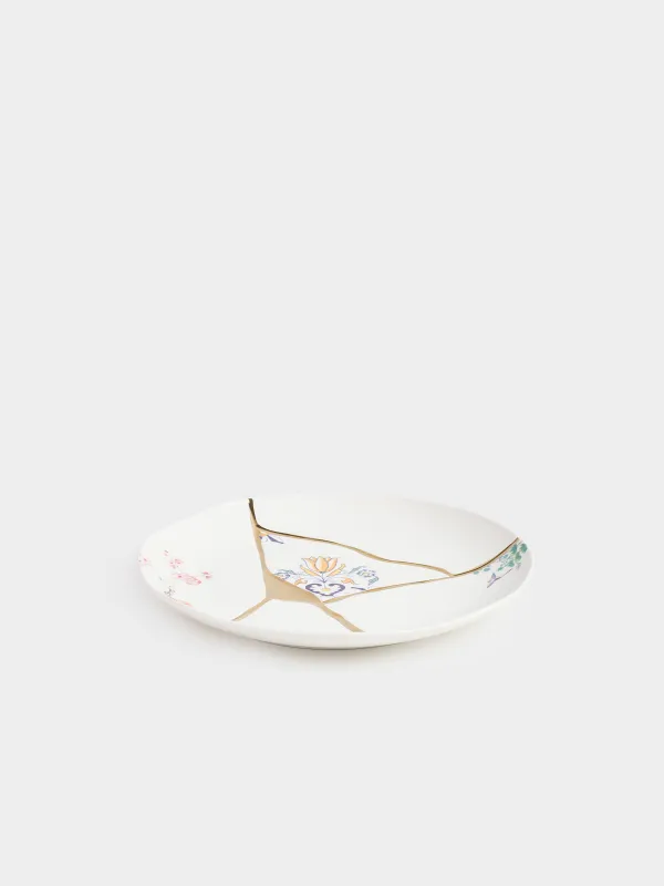 Тарелка обеденная, 27 см, фарфор N, бело-золотистая, Кинцуги, Revival, image-2