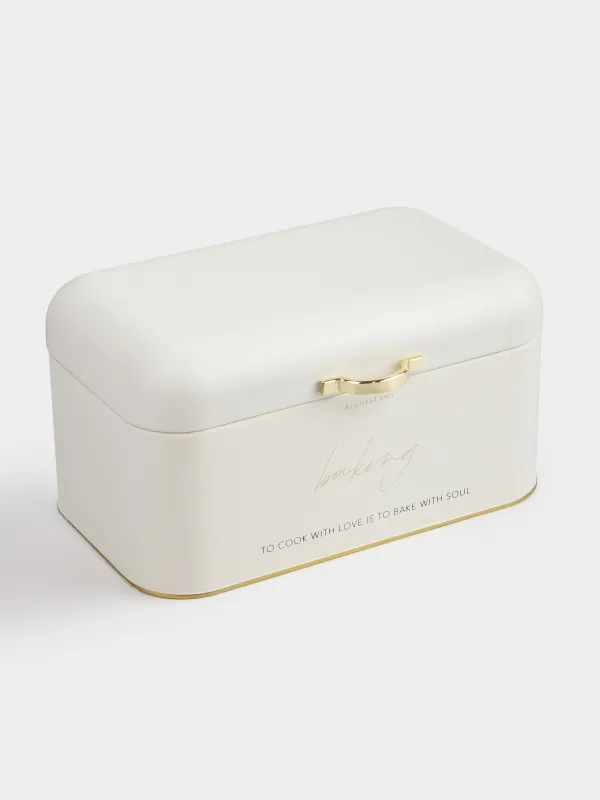 Нан салғыш, 30х16х18 см, металл, тікбұрышты, сүт-алтын түстес, Autograph, image-1