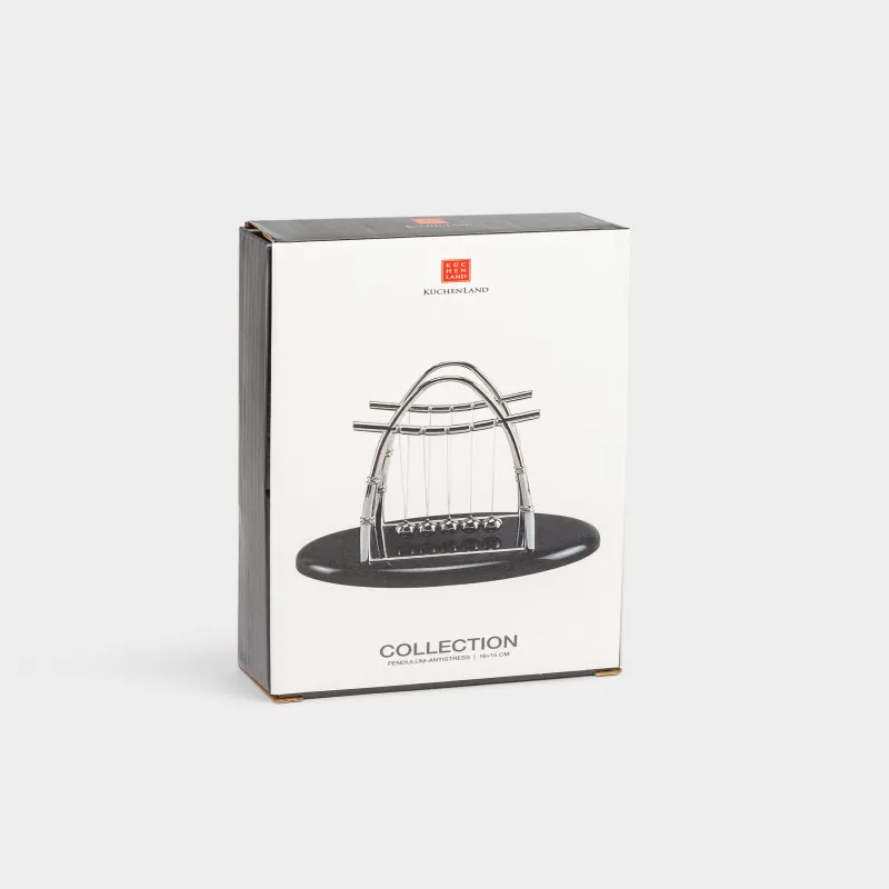 Маятник-антистресс, 18х15 см, пластик/болат, қара, Ньютон бесігі, Collection, image-5