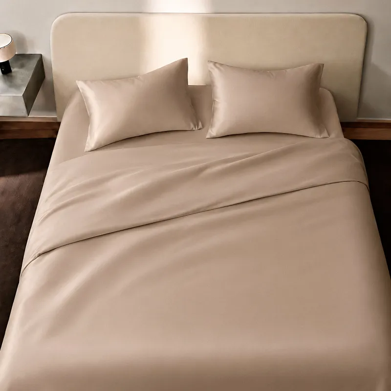 Көрпе тысы, 200х220 см, атлас 300 ТС, сарғылт-қоңыр, Satin
