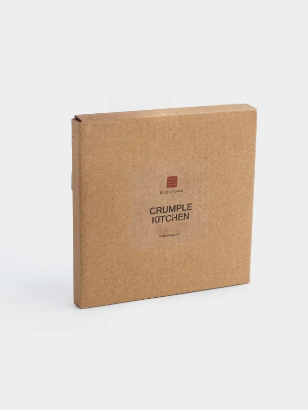 Саптыаяқ тұғыры, 10 см, керамика, дөңгелек, сүт түстес, Мыжылған әсер, Crumple kitchen, image-2