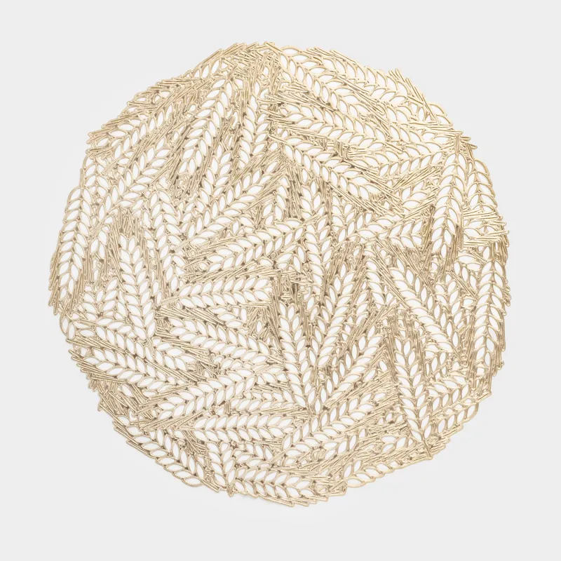 Аспаптарға арналған майлық, 38 см, ПВХ, дөңгелек, алтын, Сабақтар, Azhur Grid