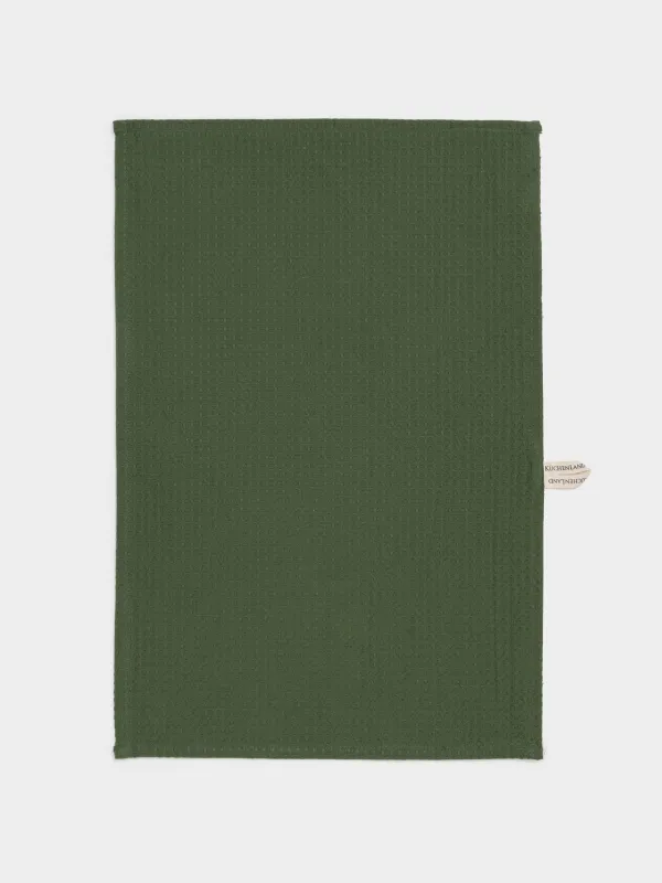 Асүйлік сүлгі, 40х60 см, 2 дана, мақта, сүтті/жасыл, Бұтақтағы шырша бүршіктері, Conifer, image-4