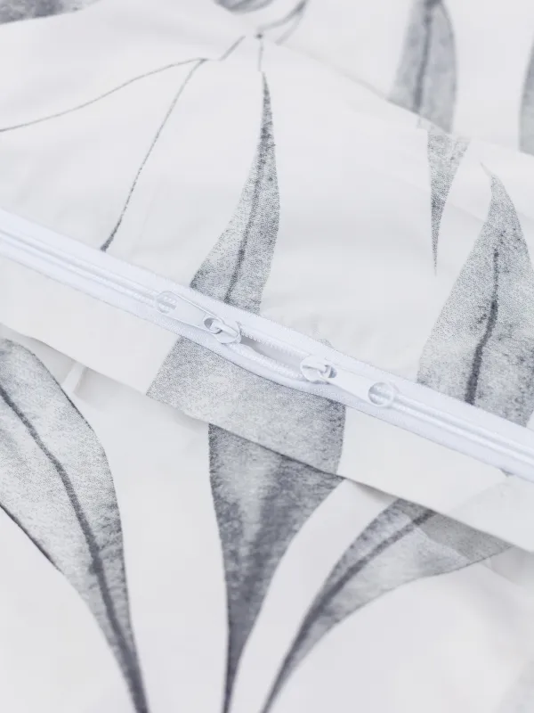 КПБ евро, сатин 300 ТС, белый, Ветви ивы, Satin, image-4