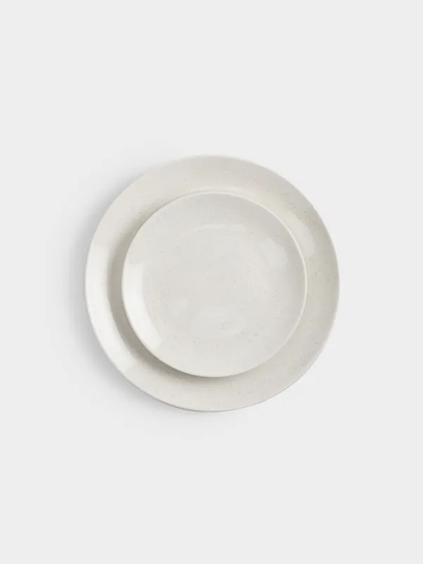 Сервиз обеденный, 6 перс, 18 пр, фарфор P, молочный, в крапинку, Latio, image-3