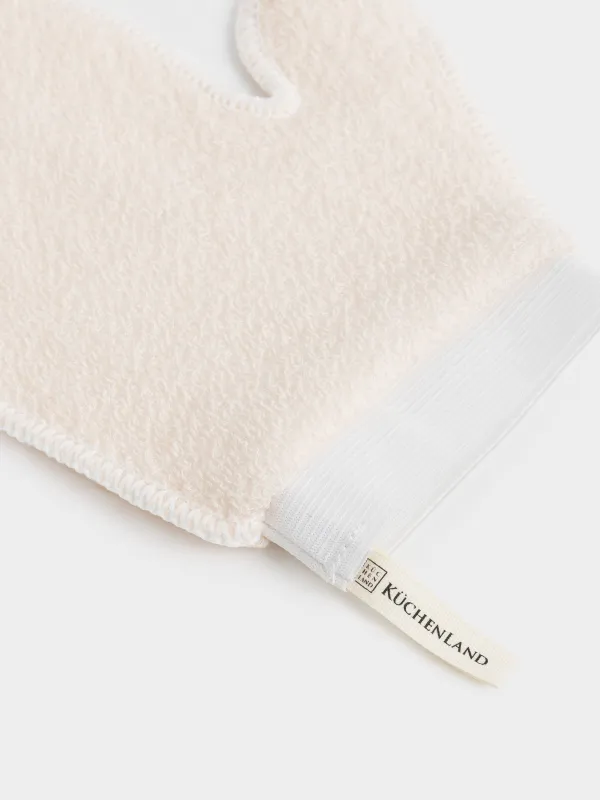 Мочалка-варежка для мытья тела, нейлон/хлопок, Unique spa, image-2