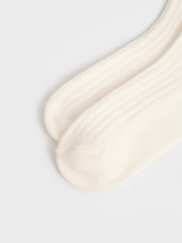 Әйелдер шұлықтары, өлшемі 36-38, қырлы, полиэстер/спандекс, сүт түстес, Pleasantly, image-3