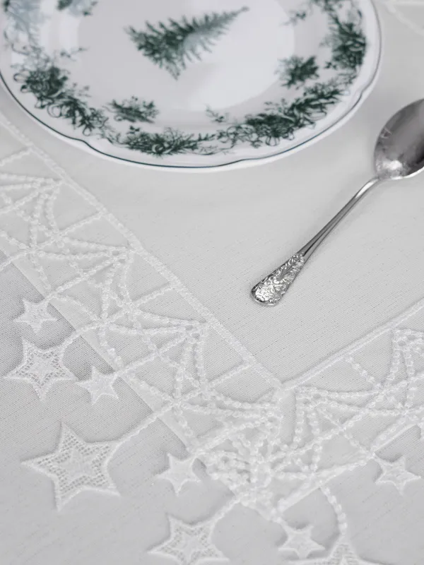 Аспаптарға арналған майлық, 30х45 см, шілтерлі, полиэстер, ақ, Жұлдыздар, Stars framed, image-3