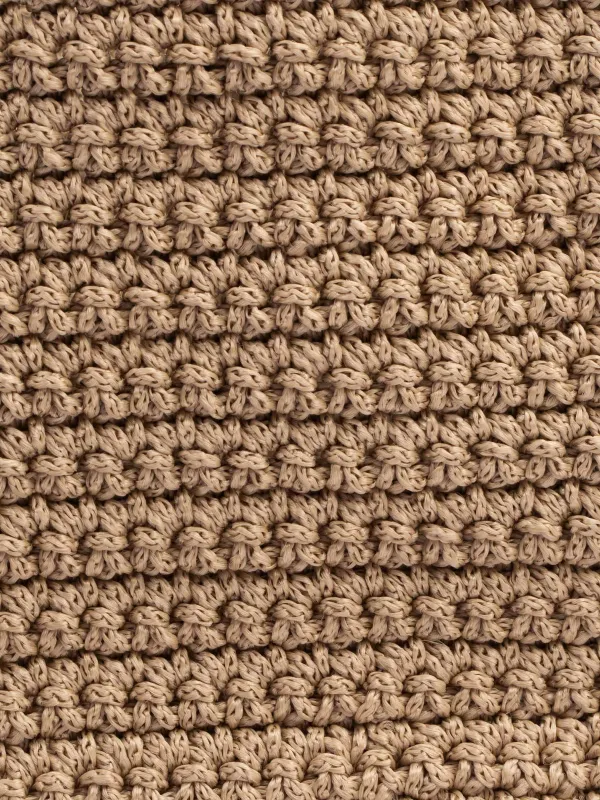 Сақтау себеті, 25х16х15 см, тоқылған, тұтқалары бар, полипропилен Иірілген жіп, қоңыр, Bolsa, image-3