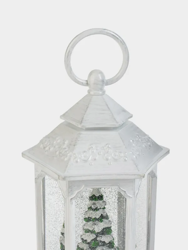 Снежный фонарь, 26 см, пластик, White style, image-2