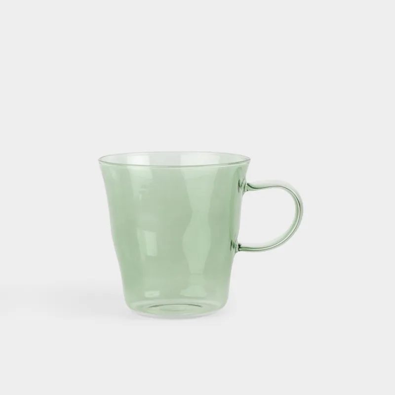 Саптыаяқ, 400 мл, шыны Б, жасыл, Мыжылған әсер, Crumple color