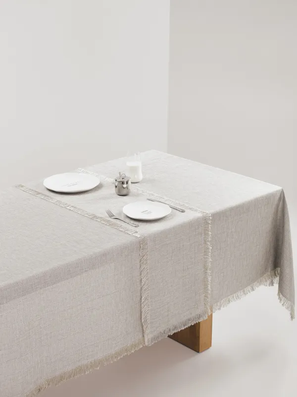 Үстел төсеніші, 40х160 см, шашағы бар, полиэстер, сұр меланж, Beverin, image-7