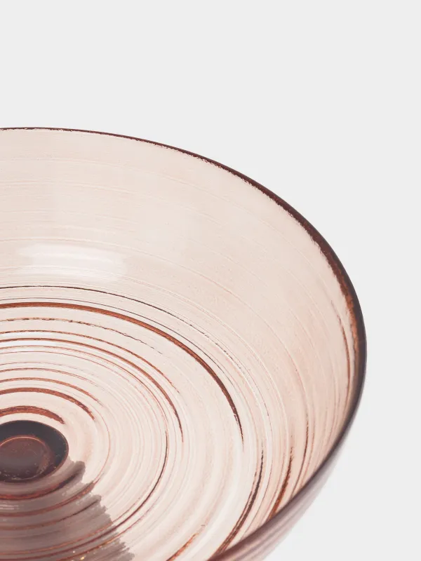 Ваза для фруктов, 21х13 см, на ножке, Полосы, Color pattern, image-3