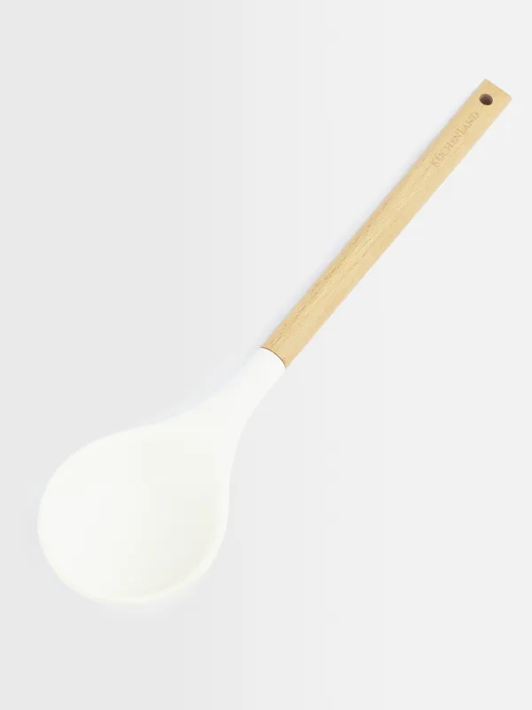 Қызмет көрсетуге арналған қасық, 32 см, силикон/ағаш, сарғылт, Provence, image-2