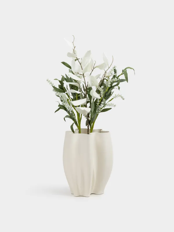Ваза для цветов, 30 см, керамика, Crumple, image-4