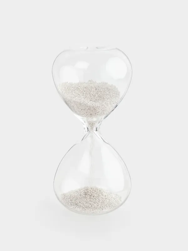 Құм сағаты, 8 см, 30 секунд, шыны/құм, Sand time, image-0